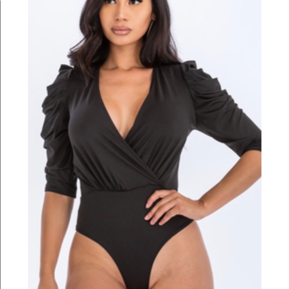 Puffy Sleeve Bodysuit